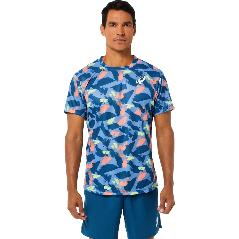 Match Graphic T-Shirt Herren-Blau