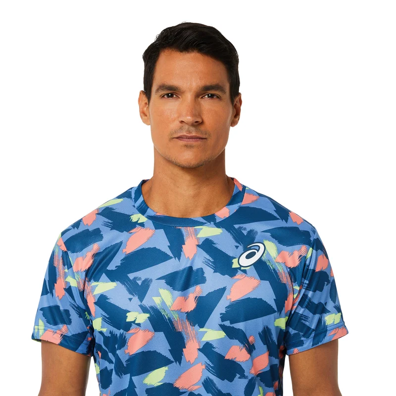 Match Graphic T-Shirt Herren-Blau