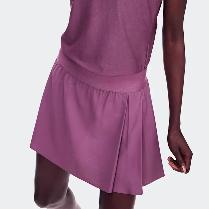 Court Pleated Rock Damen - berry