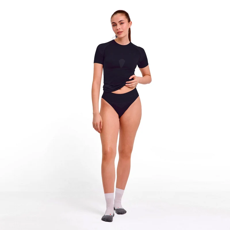 Warm Brief High Waist Panty Damen - schwarz