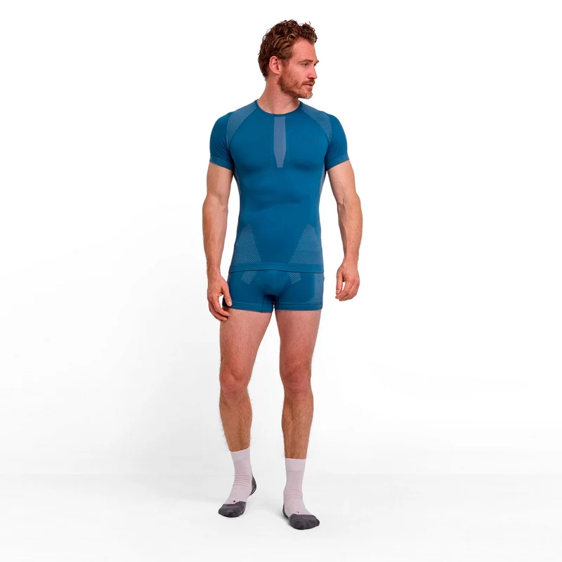Warm Boxer Boxer Short Herren - blaugrau