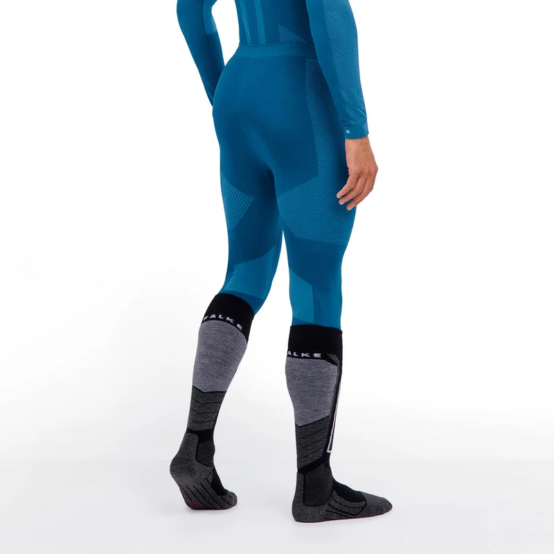 Warm Long Tight Herren - blaugrau