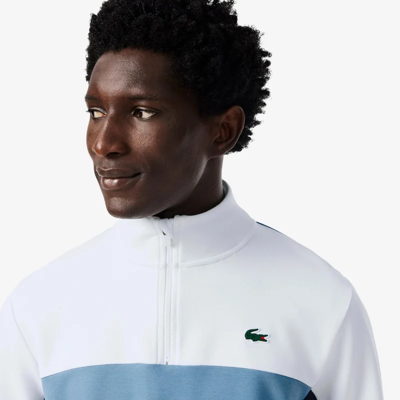 Sweatshirt Herren - blau, weiß