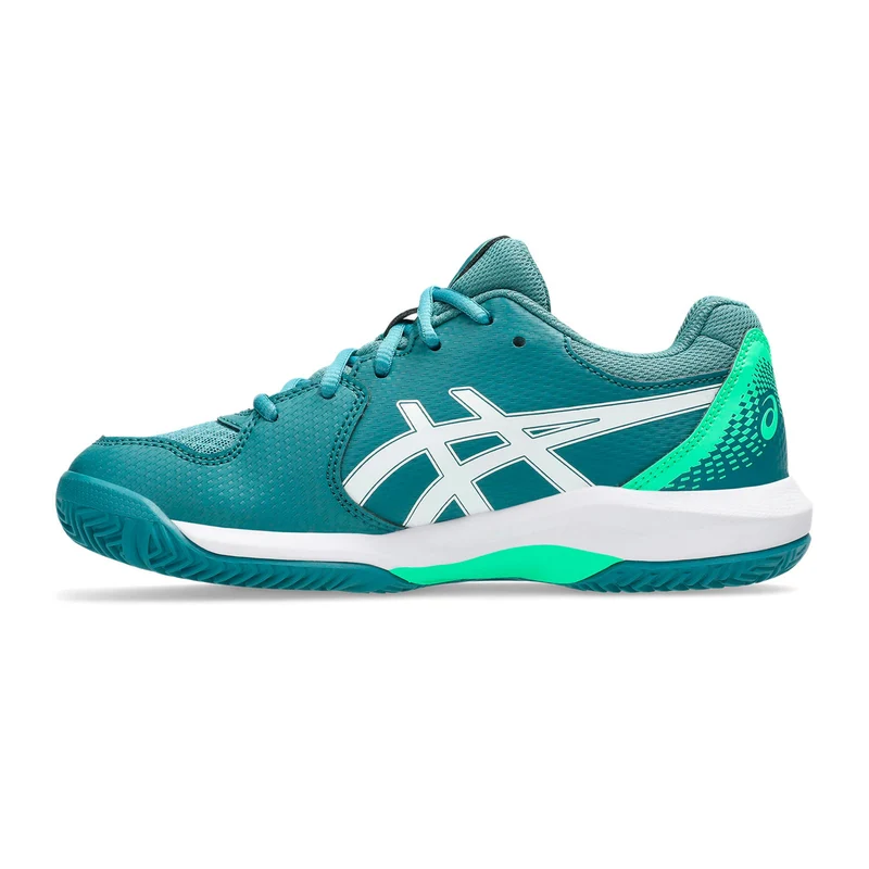 GEL-DEDICATE 8 PADEL GS Padelschuh Kinder-petrol, weiß