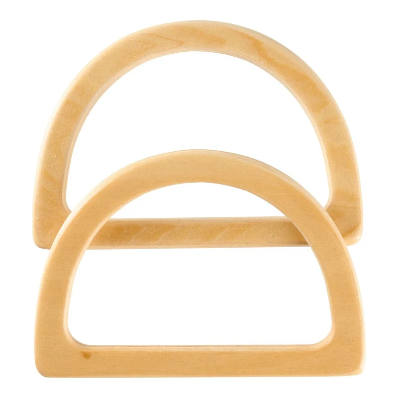 Taschenhenkel aus Holz - D-Form