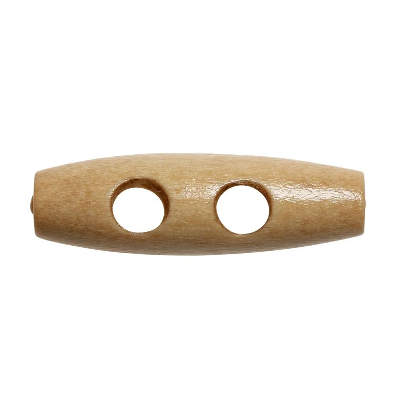 Längliche Holzknöpfe - 30 mm