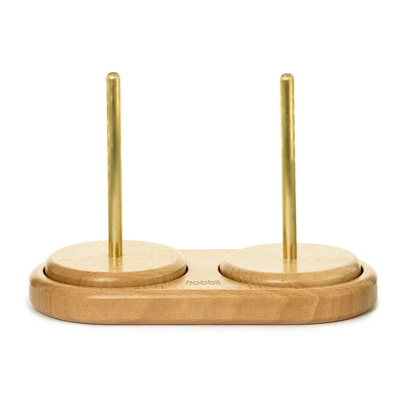 Duo-Wollabwickler aus Holz