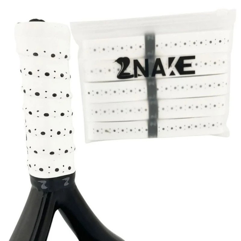 Znake Viper Sticky Padel Overgrips (5 pcs, White)