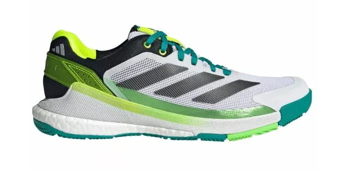 Adidas Crazyquick Boost Padel Shoes (Cloud White/Core Black/Lime Burst)