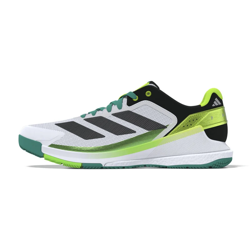Adidas Crazyquick Boost Padel Shoes (Cloud White/Core Black/Lime Burst)