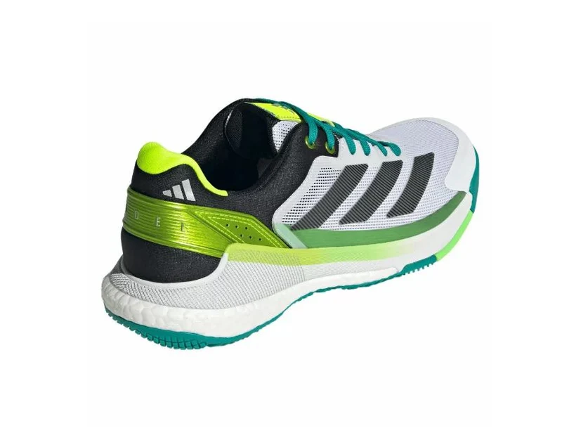 Adidas Crazyquick Boost Padel Shoes (Cloud White/Core Black/Lime Burst)