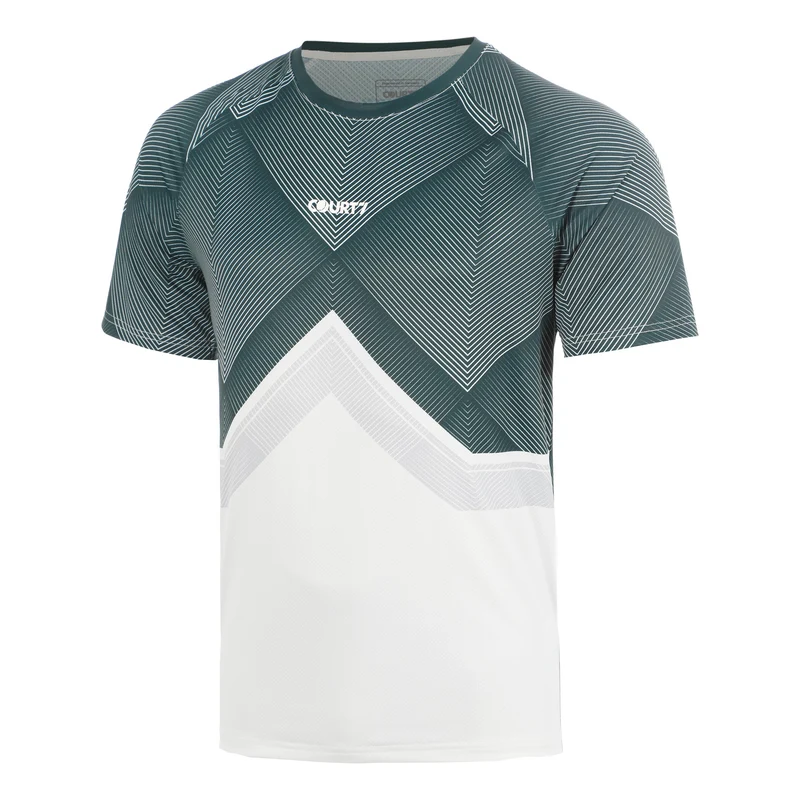 Performance T-Shirt Herren - grün, weiß