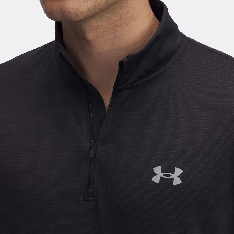 Launch Quarter-Zip Longsleeve Herren-Schwarz