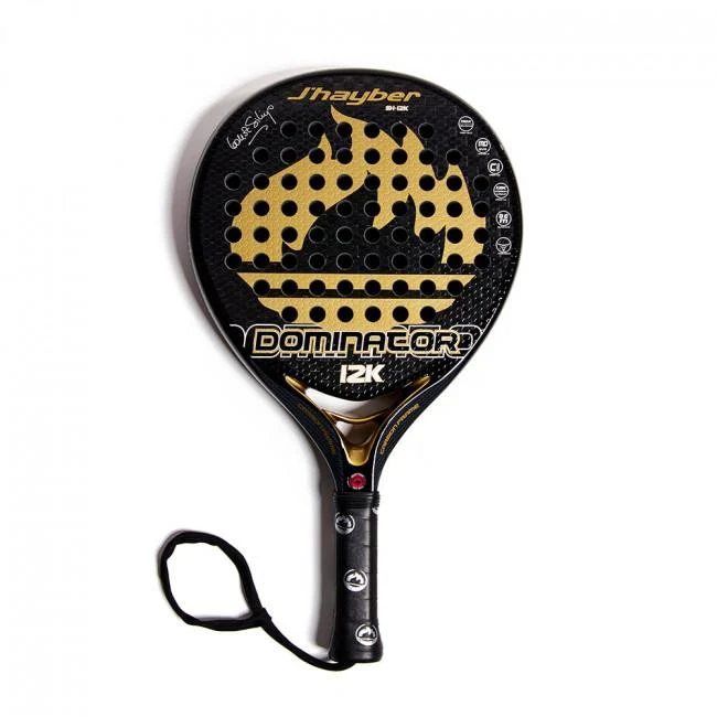 J'hayber Dominator 12K (Black/Gold) Padel Racket