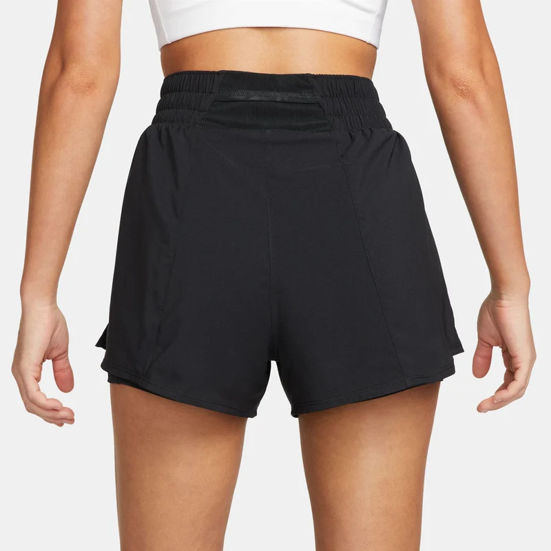Dri-Fit One High Rise 2in1 3in Shorts Damen - schwarz