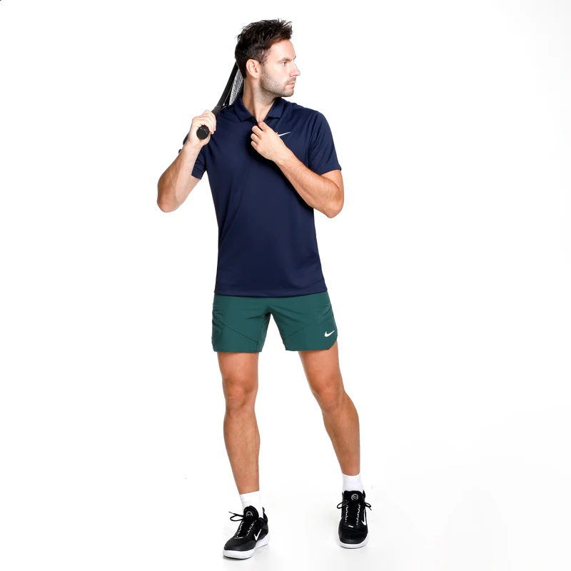 Dri-Fit Victory Court Solid Polo Herren - dunkelblau