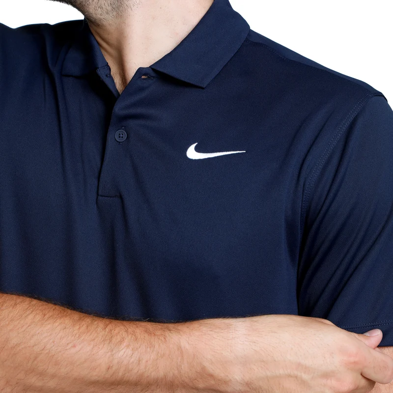Dri-Fit Victory Court Solid Polo Herren - dunkelblau