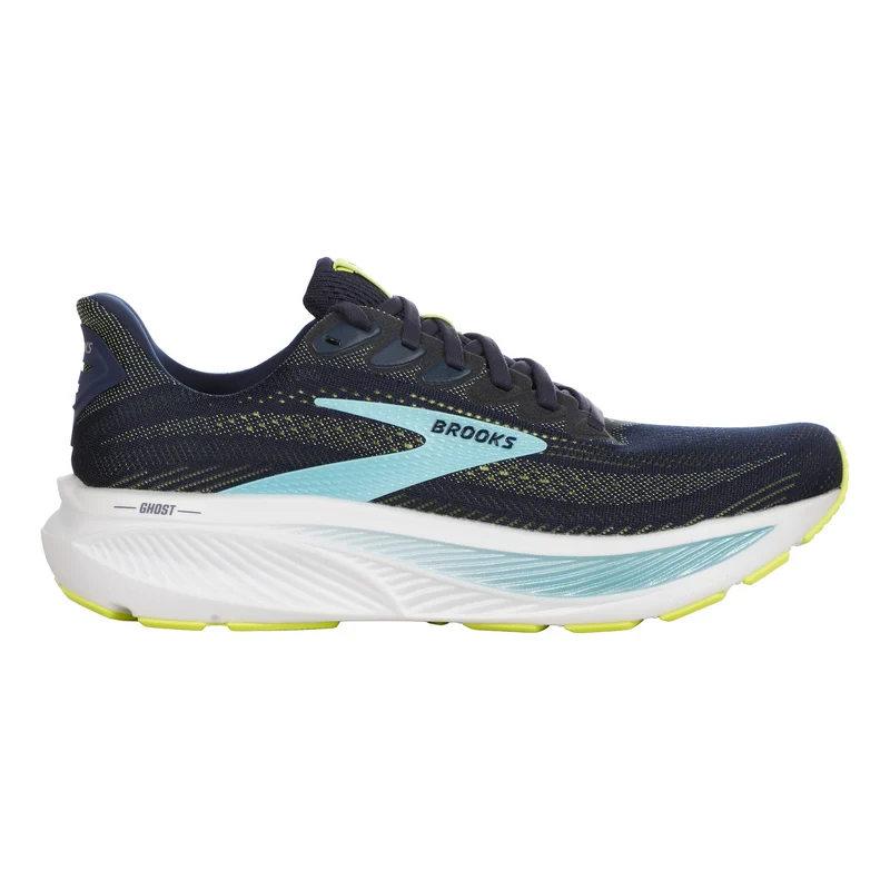 Ghost 17 Wide Neutralschuh Herren - dunkelblau, limette