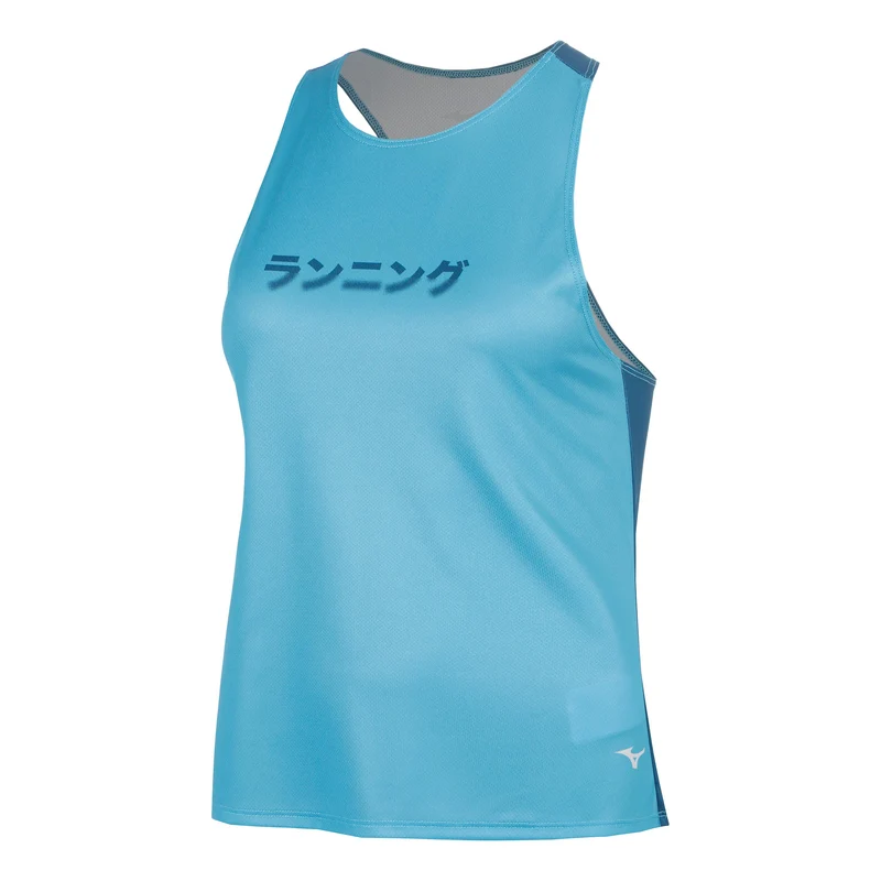 Core Graphic Laufshirt Damen - blau