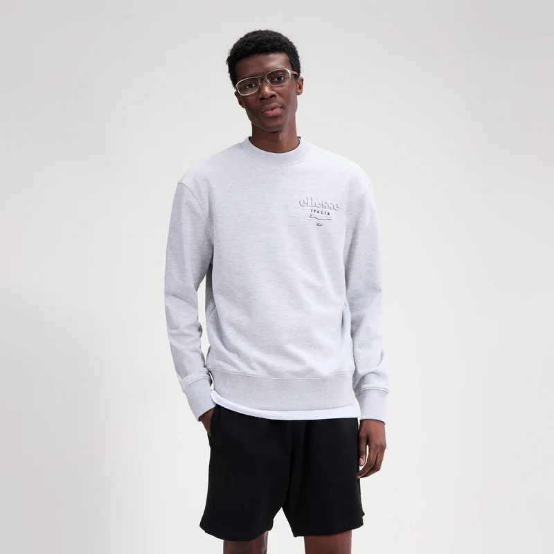 Scroll Sweatshirt Herren - hellgrau