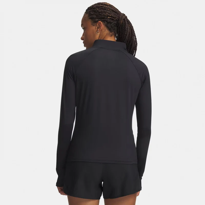 Velociti Half Zip Laufshirt Damen - schwarz