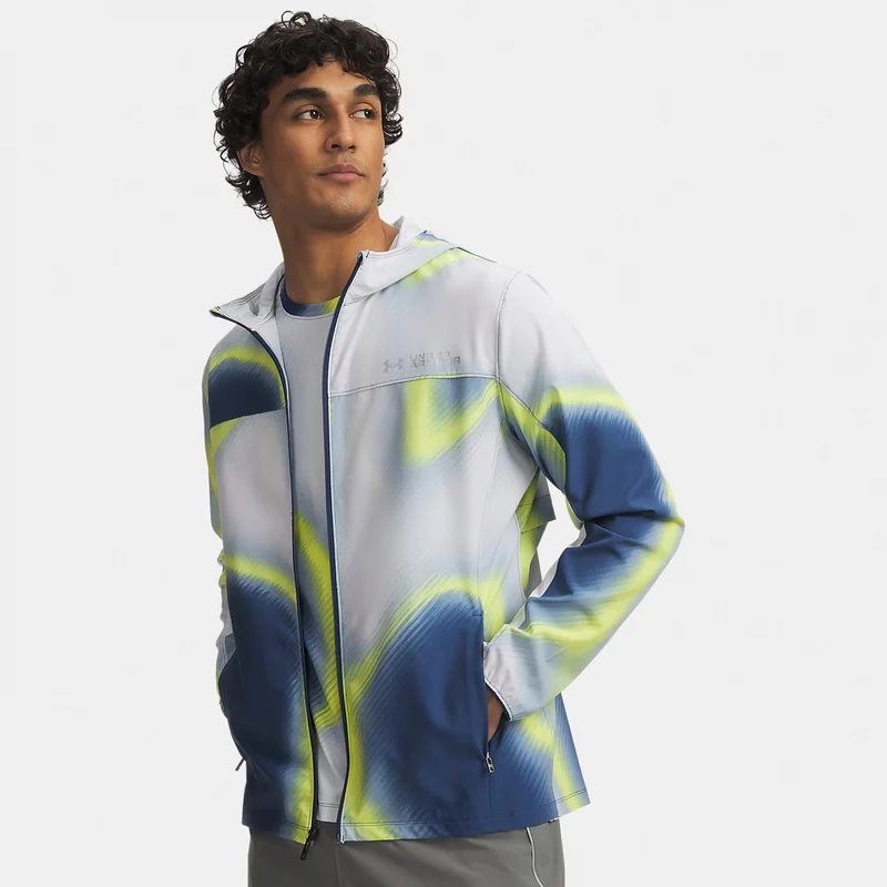 Velociti Storm Laufjacke Herren - blau, mehrfarbig