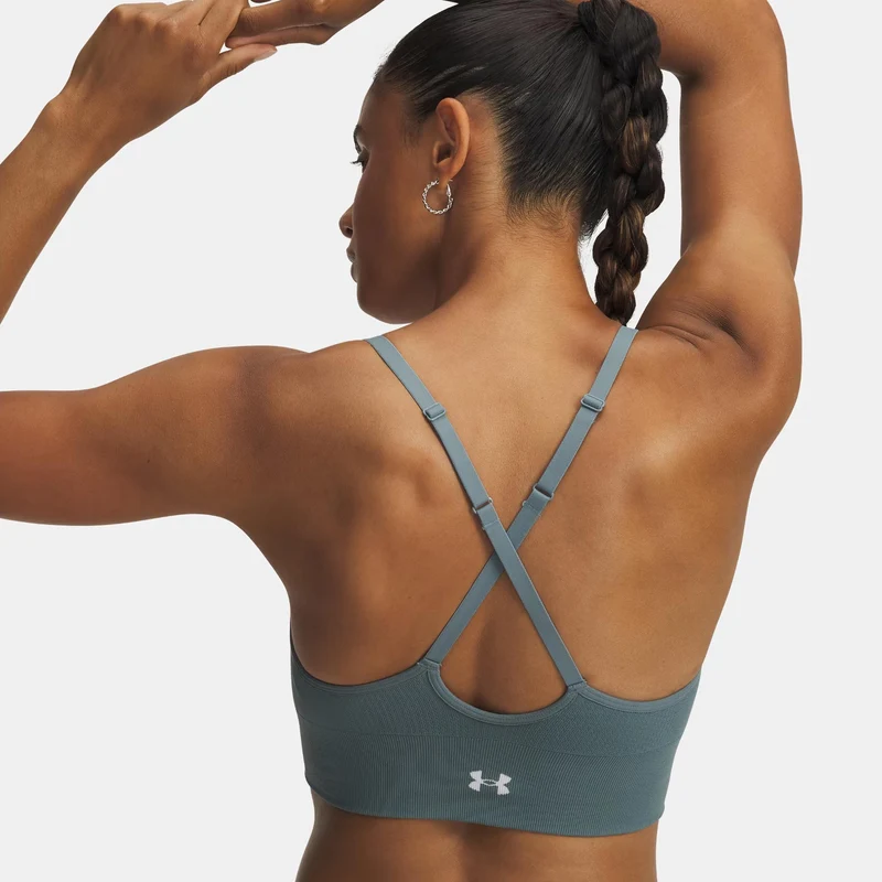 Vanisheamle Low Sport-BH Damen - blau, weiß