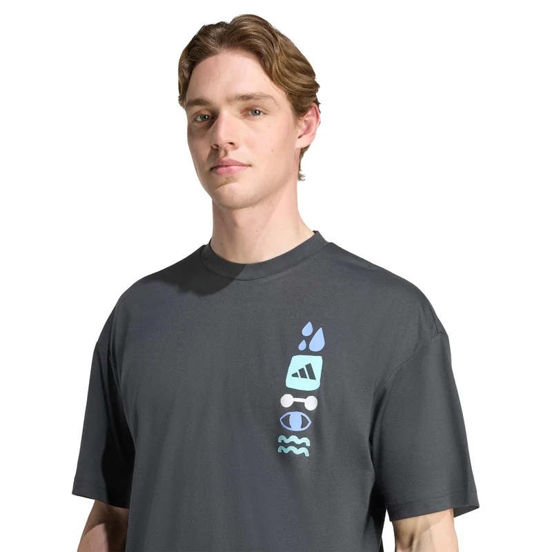 GFX Joy T-Shirt Herren - dunkelgrau, mehrfarbig