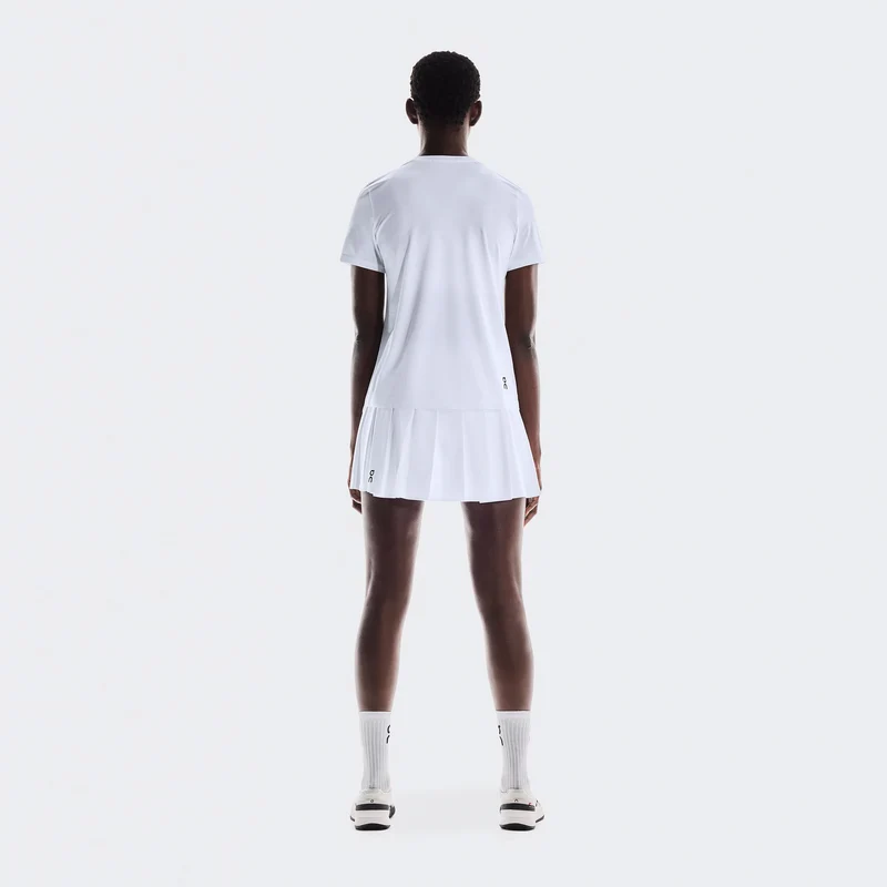 Court T-Shirt Damen-Weiß,Mehrfarbig