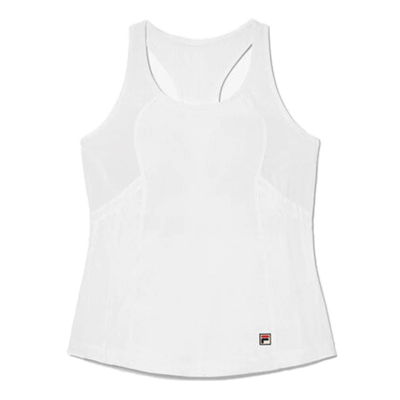 Fila Whiteline Racerback Tank Wimbledon (Ladies) - White