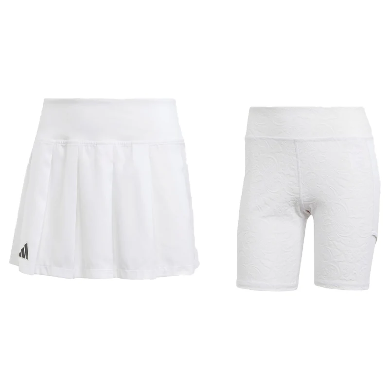 adidas Aeroready Pro Pleated Tennis Skirt (Ladies) - White