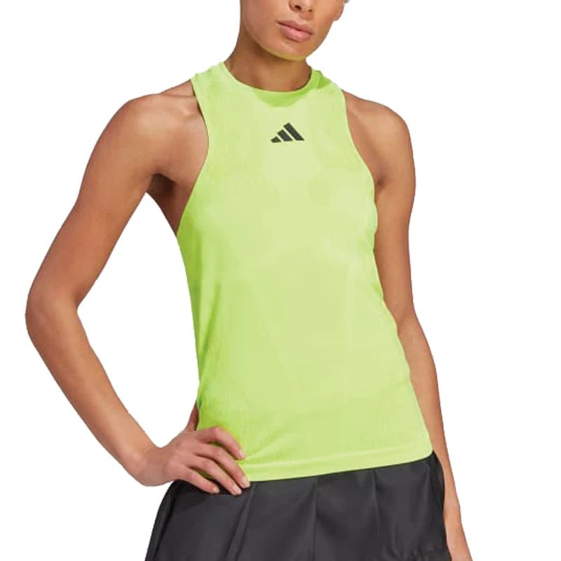 adidas Aeroready Pro Seamless Tennis Tank Top (Ladies) - Lucid Lemon