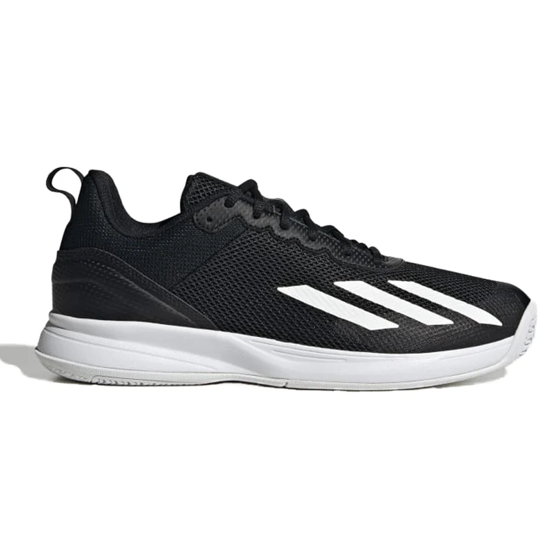Adidas Courtflash Speed Tennis Shoes (Mens) - Core Black/Cloud White/Matte Silver