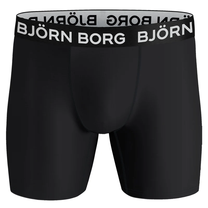 Bjorn Borg Performance Boxer (3-Pack) - Black, Navy Blue, Orange