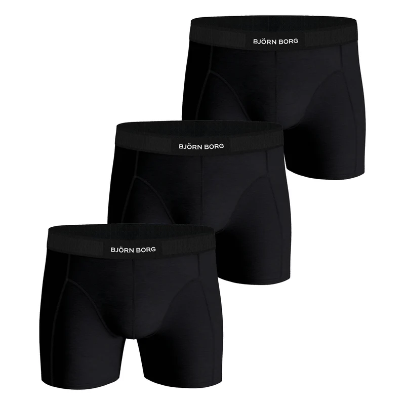 Bjorn Borg Premium Cotton Stretch Boxer (3-pack) - Black