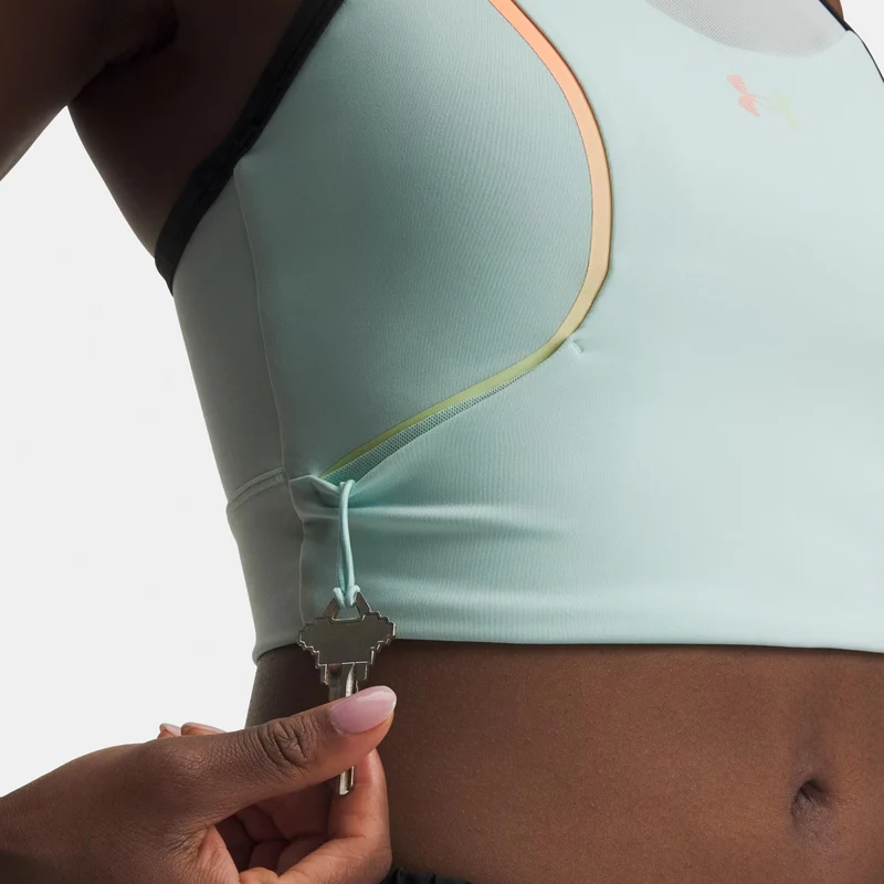 Velociti Elite Crop Laufshirt Damen-mint, koralle