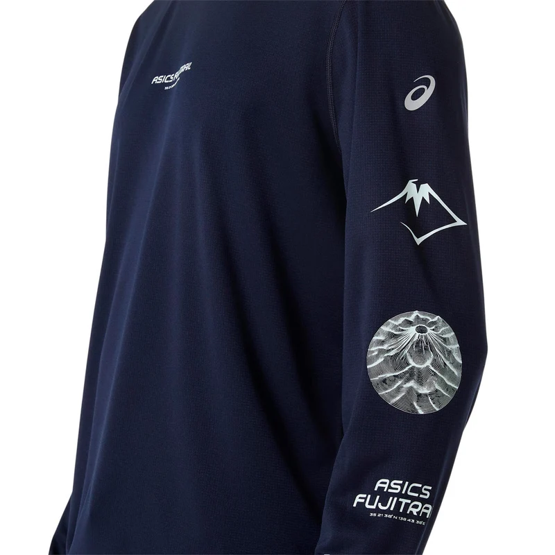 Fujitrail Logo Laufshirt Herren - dunkelblau, blau
