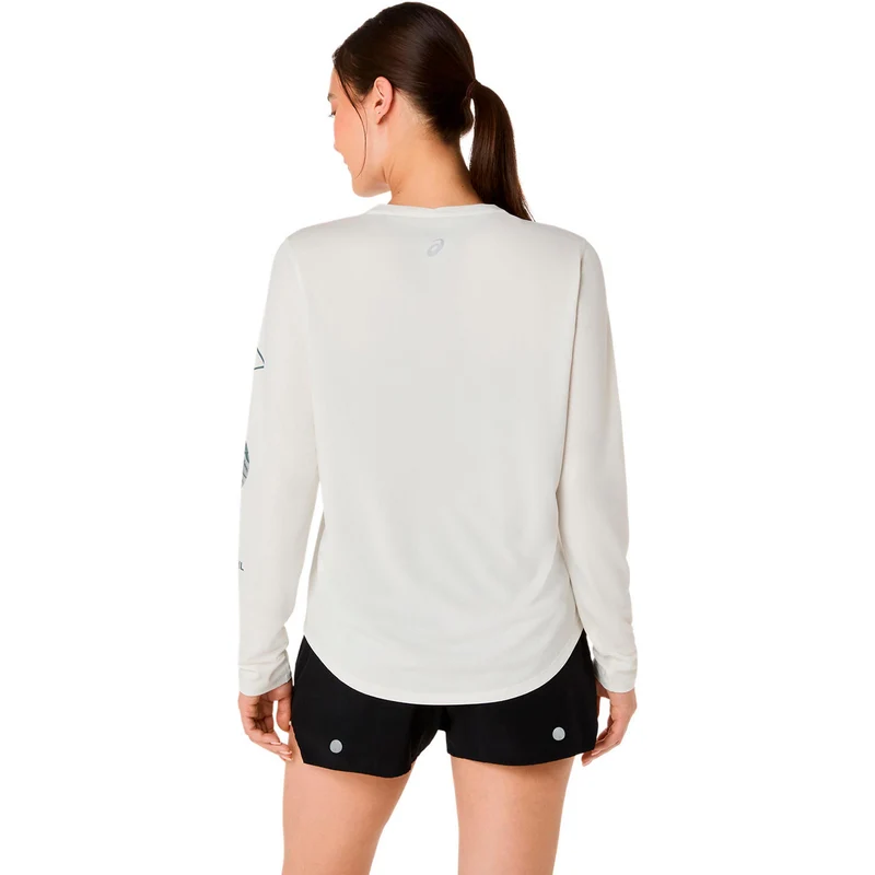 Fujitrail Logo Laufshirt Damen-beige