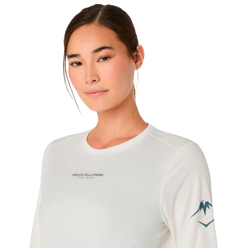 Fujitrail Logo Laufshirt Damen-beige
