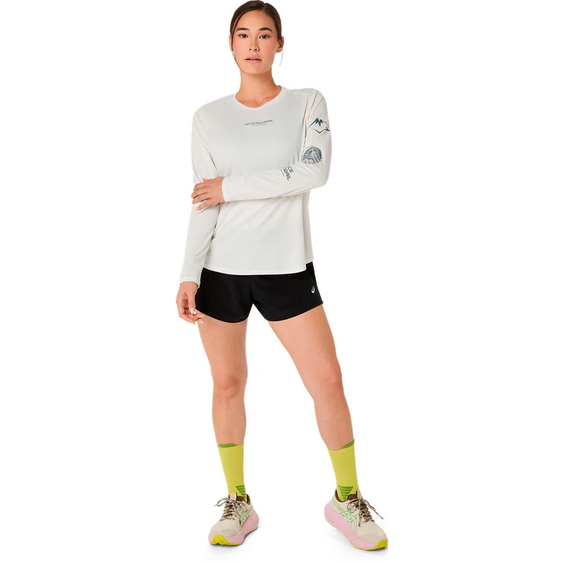Fujitrail Logo Laufshirt Damen-beige