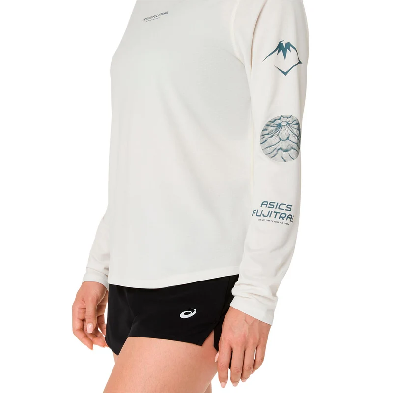 Fujitrail Logo Laufshirt Damen-beige