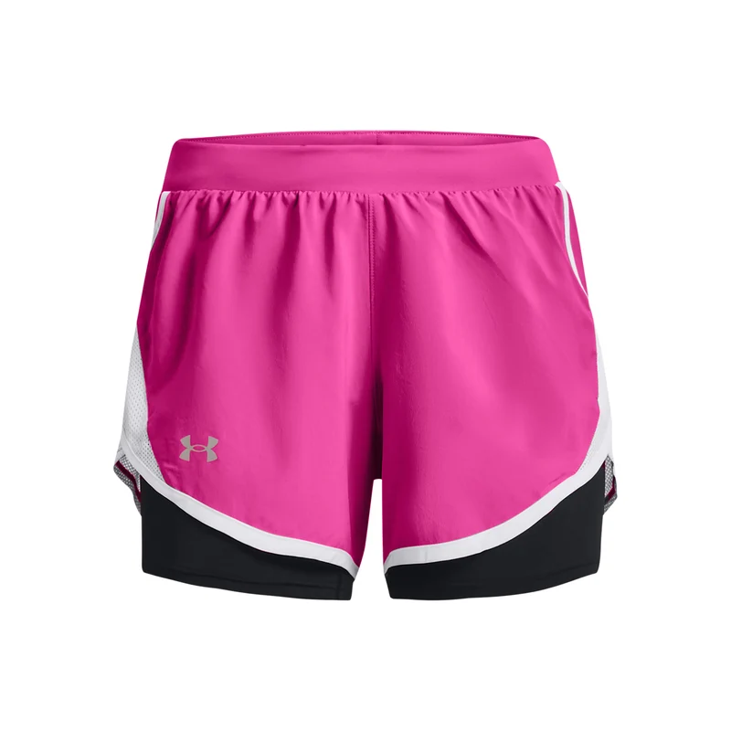 Fly By 2.0 2in1 Shorts Damen-Pink,Weiß