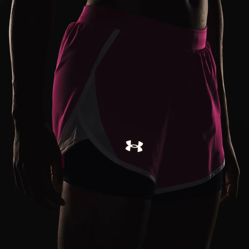 Fly By 2.0 2in1 Shorts Damen-Pink,Weiß