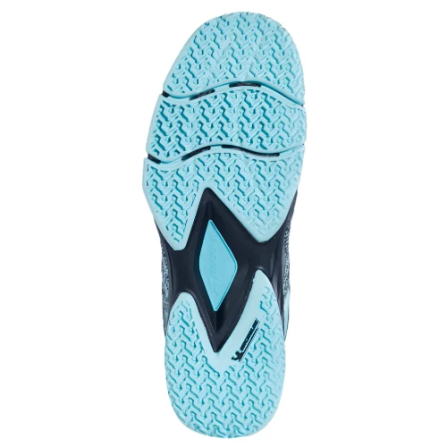 Babolat Sensa Women Padel Shoes (Black/Turquoise)