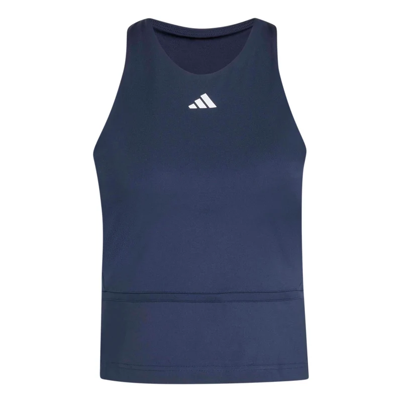 Y- Midi Tank-Top Damen - dunkelblau, weiß