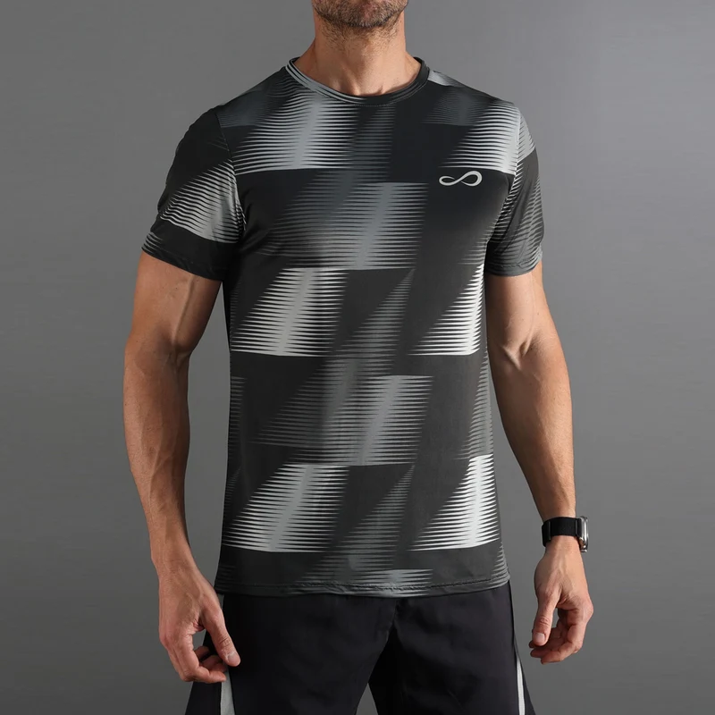 Ace Vector T-Shirt Herren-dunkelgrau, hellgrau