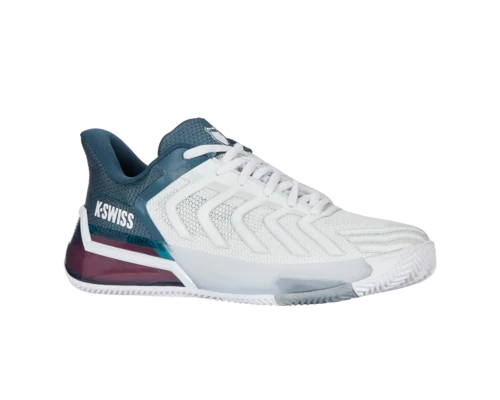 K-Swiss Ultrashot 4 Clay (White/Stargazer/Neon Blaze)