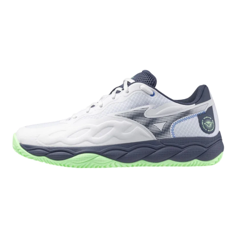 Mizuno Wave Enforce Court CC (White/Neo Mint/Vintage Indigo)