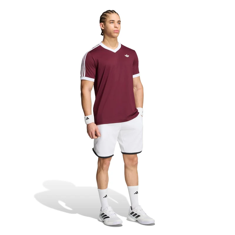 Classics T-Shirt Herren - weinrot, weiß