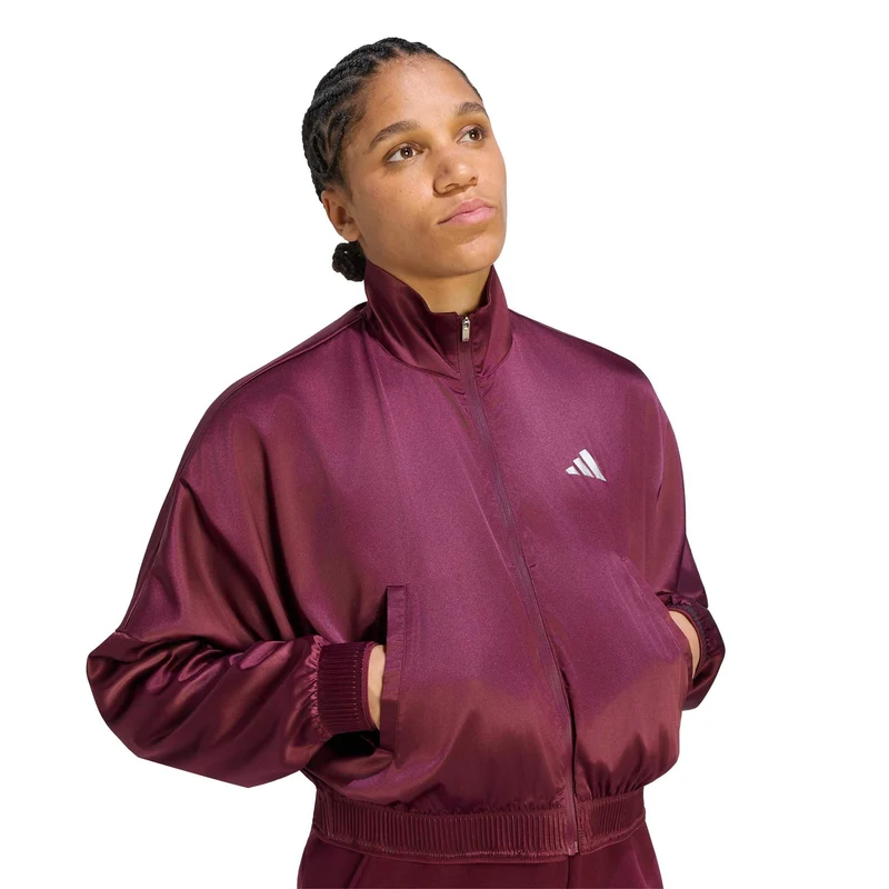 Cover Trainingsjacke Damen - weinrot